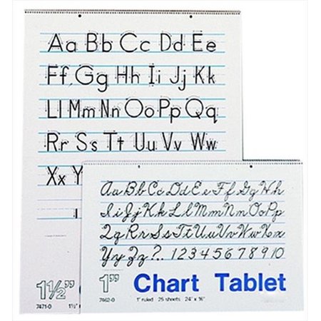 SCHOOL SMART School Smart 085329 16 x 24 In. Chart Tablet; 25 Sheets; 1 In. Grid 85329